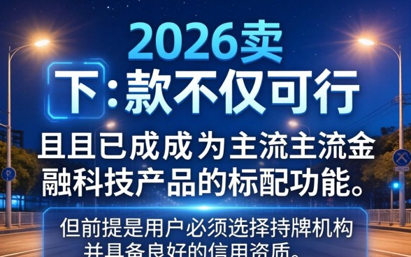 2026夜晚有没有下款的口子
