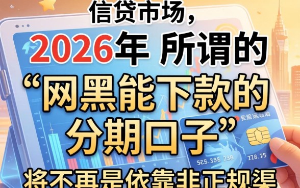 网黑能下款的分期口子2026