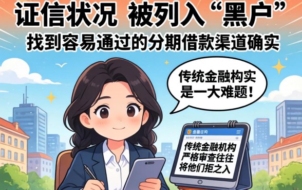 征信花黑户容易通过的分期口子有哪些