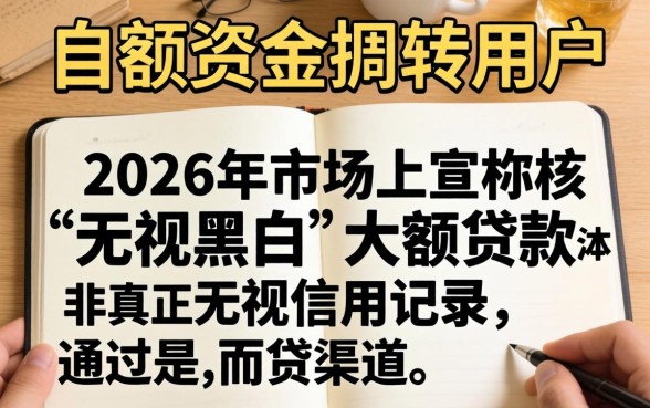 2026年无视黑白的大额口子有哪些