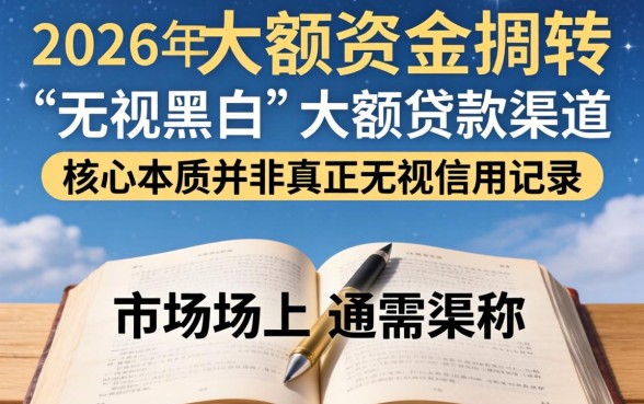 2026年无视黑白的大额口子有哪些