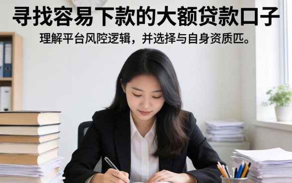 容易下款的大额贷款口子有哪些