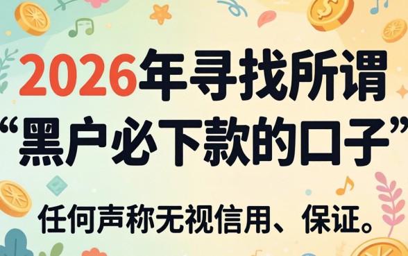 2026年黑户秒下款的口子有哪些