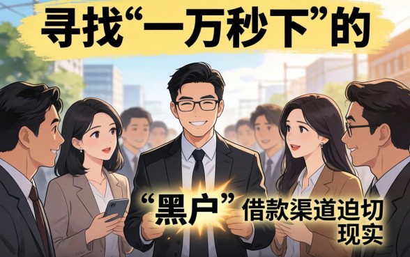 黑户一万秒下的借款口子有哪些