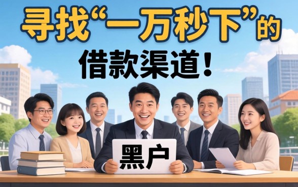 黑户一万秒下的借款口子有哪些