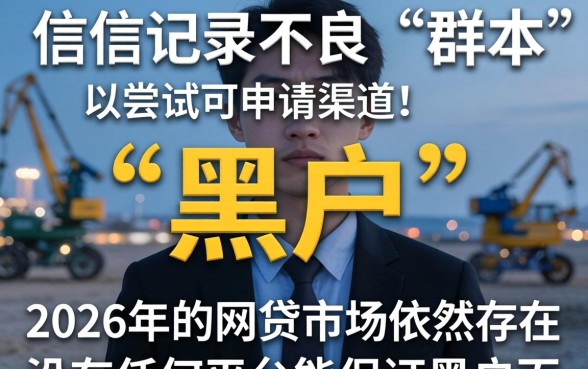 2026黑户网贷能下款的口子有哪些