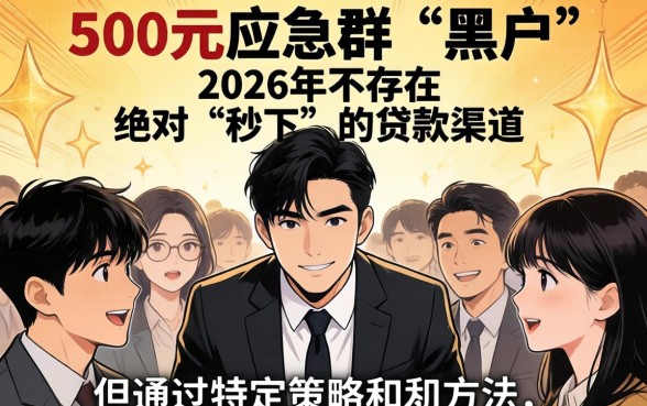 2026黑户秒下500的口子靠谱吗