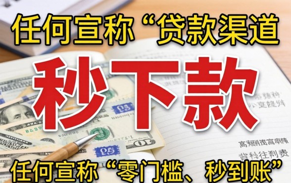 真的存在无门槛秒下款的口子吗