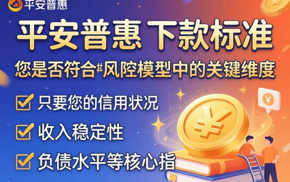 我能达到平安普惠的下款标准吗