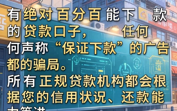有没有贷款百分百能下款的口子