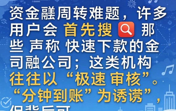 快速下款金融公司真的能秒到账吗