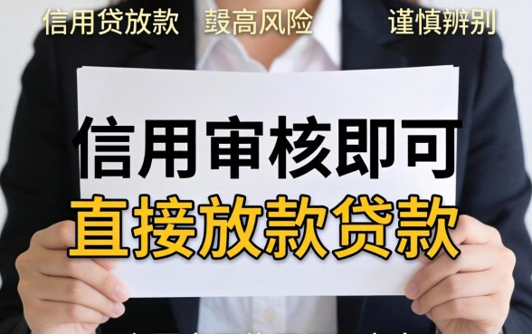 无信用贷款直接放款需要什么条件
