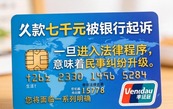 信用卡欠款七千被起诉后果严重吗