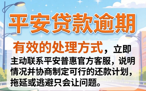 平安贷款逾期如何处理最有效