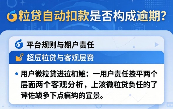 微粒贷自动扣零钱算逾期吗