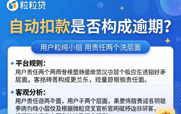 微粒贷自动扣零钱算逾期吗