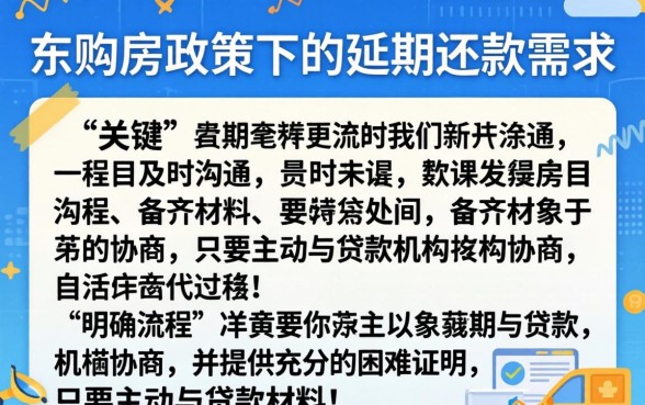 大东购房政策延期还款怎么办