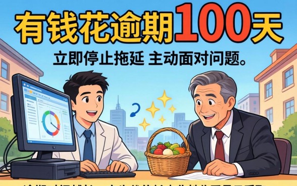 有钱花逾期100天怎么处理