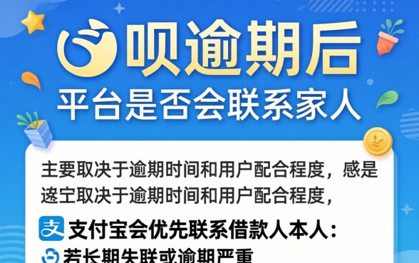 花呗逾期会打电话给家人吗