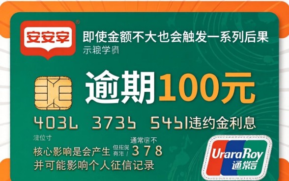 平安信用卡逾期100元会有什么后果