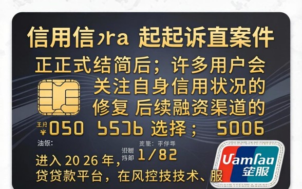 信用卡起诉结案后还能贷款吗