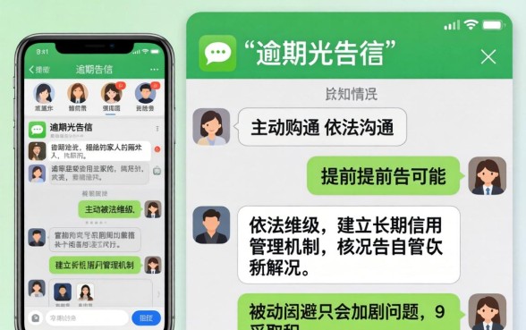 逾期短信提前告知家人怎么办