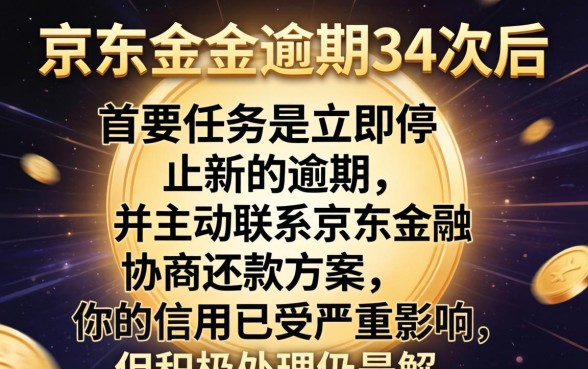 京东金条逾期34次怎么还款