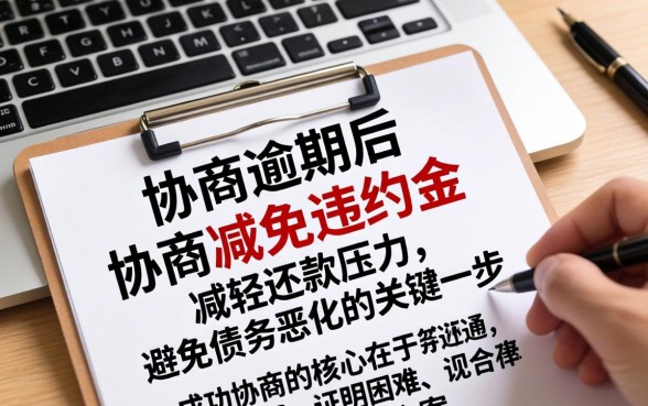 负债逾期协商减免违约金技巧分享