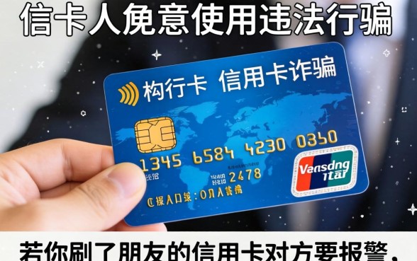 刷了朋友的信用卡对方要报警怎么办