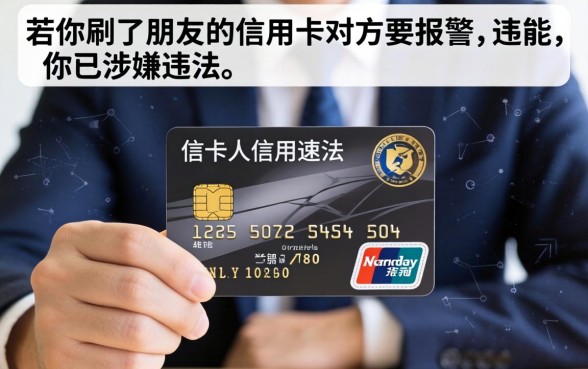 刷了朋友的信用卡对方要报警怎么办