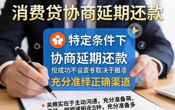 消费贷可以协商延期还款吗