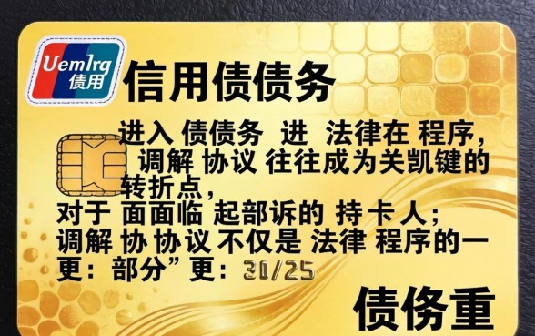 信用卡起诉调解协议有效吗