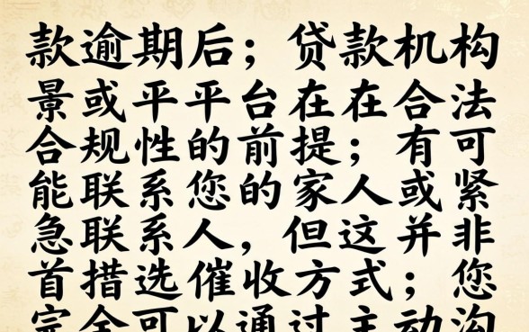 逾期催收联系家人合法吗如何应对