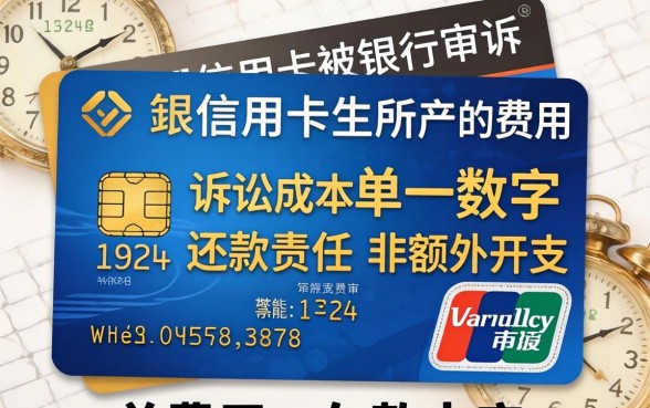 欠信用卡被起诉要花多少钱