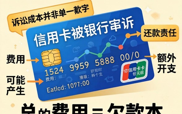 欠信用卡被起诉要花多少钱