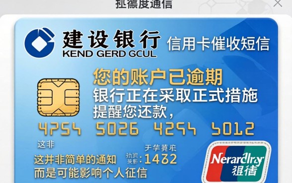 建设银行信用卡催收短信内容
