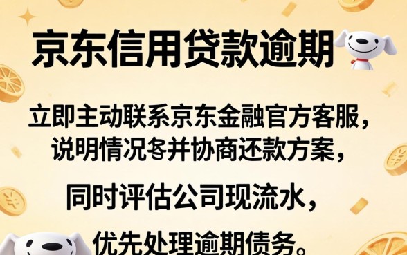 京东信用贷款逾期如何解决