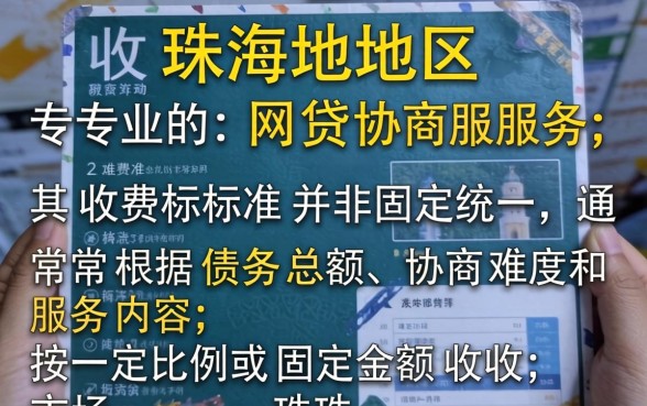 珠海网贷协商收费价格表及收费标准详解