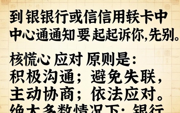 信用卡中心说要起诉我怎么办