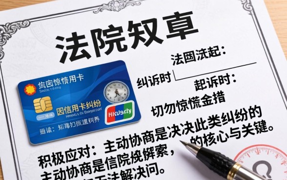 信用卡纠纷被起诉如何协商解决