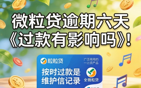 微粒贷逾期六天还款有影响吗