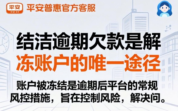 平安i贷逾期冻结账户如何解冻恢复使用