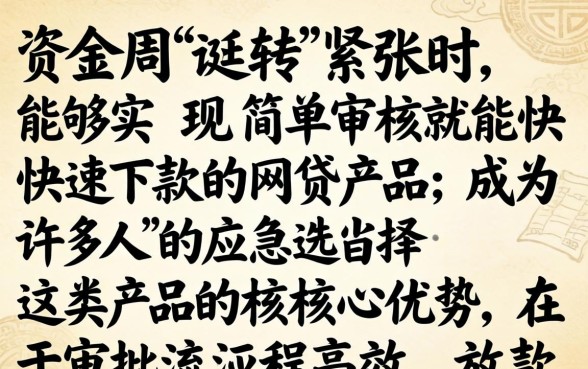 简单审核就能快速下款的网贷有哪些