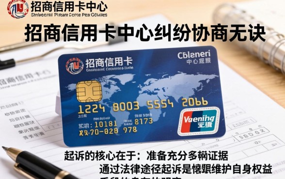 起诉招商信用卡中心需要什么证据和流程