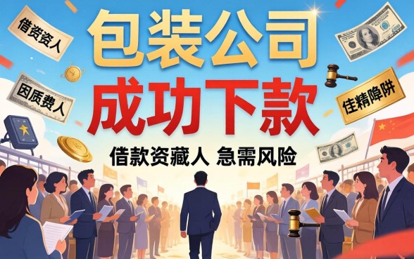 贷款包装公司真能帮你下款吗