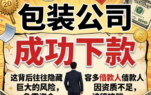 贷款包装公司真能帮你下款吗