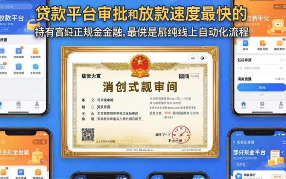 贷款平台审批快放款快的有哪些
