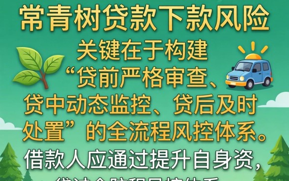 常青树贷款下款风险如何防范