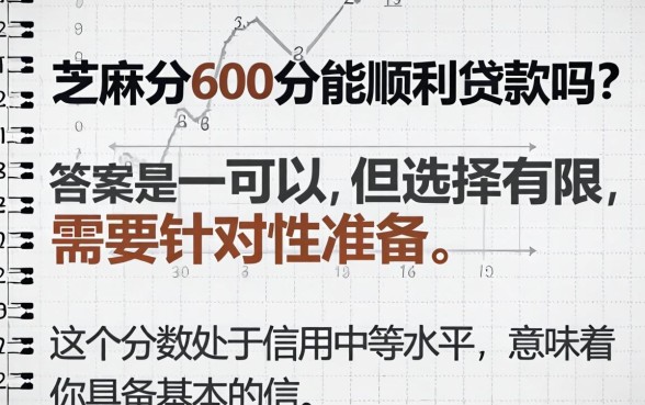 芝麻分600分能顺利贷款吗