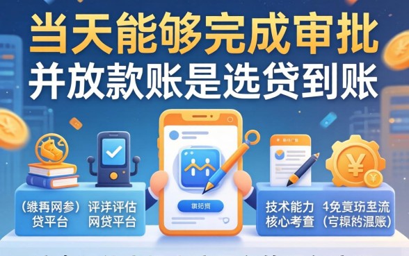 哪个网贷平台当天放款速度快且靠谱